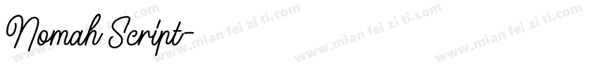 Nomah Script字体转换